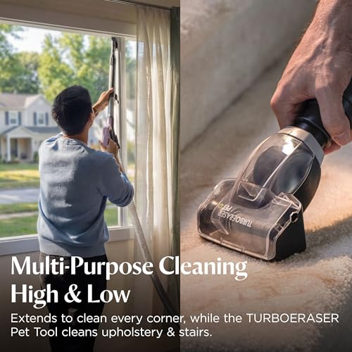 Bissell CleanView Max Allergen Upright Vacuum with HEPA Filtration, Tangle-Free Brush Roll, TurboEraser Pet Tool, 4377
