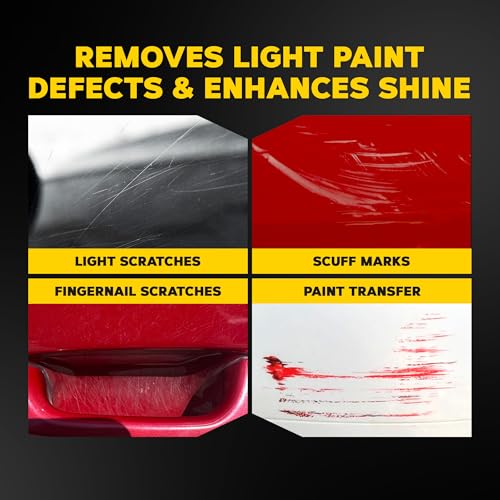 Meguiar's Quik Eraser Kit, Car Scratch Remover for Repairing Surface Blemishes, Car Scratch Repair Kit with ScratchX, Drill-Mounted Pad, and Microfiber Towel, 4 Count