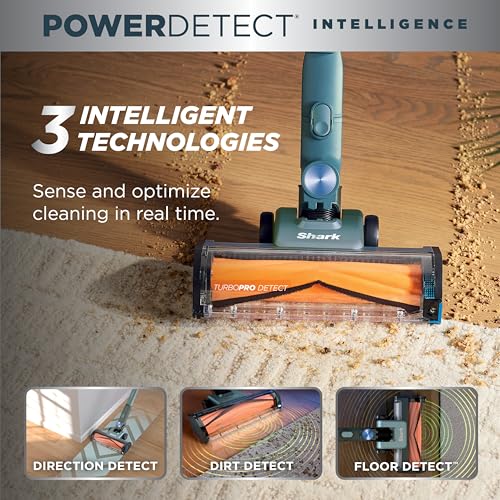 Shark PowerDetect Speed Plus Clean & Empty | Cordless Stick Vacuum Cleaner with Auto-Empty | Lightweight | Exclusive Pet Hair Accessories | Carpet, Hard Floors | 60-Min Runtime | Frosted Sage | IA3243