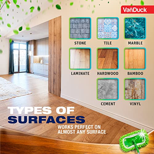 VanDuck Reusable Microfiber Dust Mop Refill for Swiffer Sweeper (2-Pack)