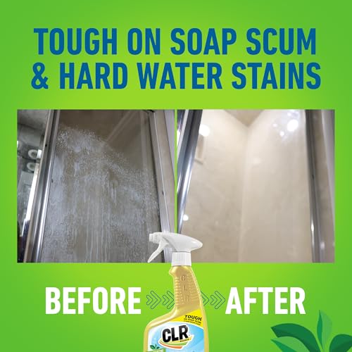 CLR Brilliant Bath Foaming Bathroom Cleaner Spray - For Use On Toilet, Bath, Shower, Sink, Glass, Stainless Steel - Fresh Scent, 26 Fl Ounce Bottle (Pack of 4)