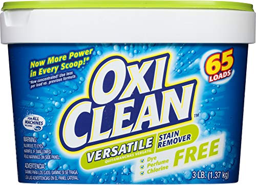 OxiClean Versatile Stain Remover Free, 3 lbs, Pack of 4