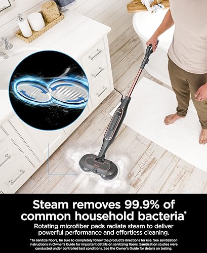 Shark Steam Scrubbing Sanitizing Blaster Mop S7201 Gray/Rose Gold WS1