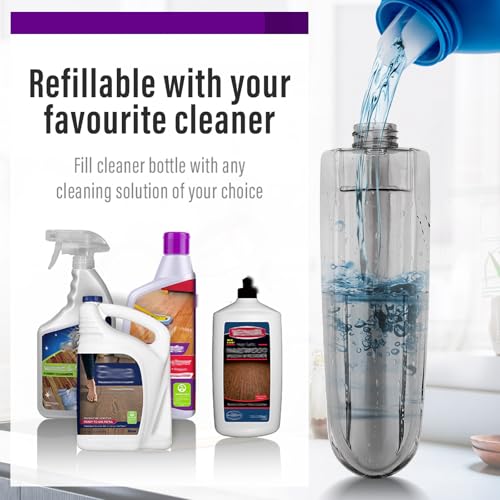 Wet Spray Mop for Floor Cleaning with 14 oz Bottle & 3 Microfiber Pads