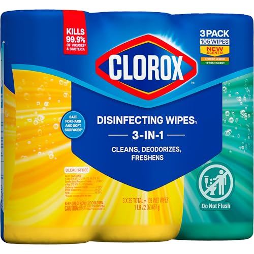 Clorox Disinfecting Cleaning Wipes Variety Pack, 35 Count Each (Package May Vary)