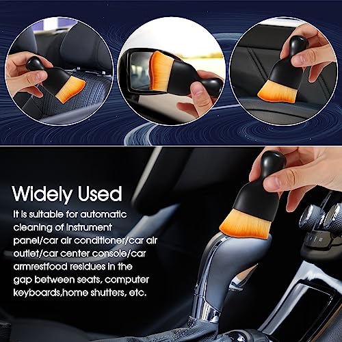 Yungeln 3 PCS Car Interior Detail Dust Brush,Soft Car Interior Detailing Kit Tools,Dash Duster Brush for Auto,Truck,SUV,RV Interior Cleaning