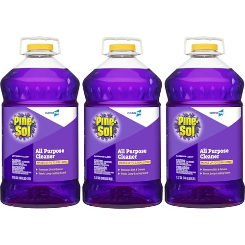 CLOROXPro Pine-Sol All Purpose Cleaner, Lavender Clean, 144 Fl Oz, Pack of 3 (Package May Vary)