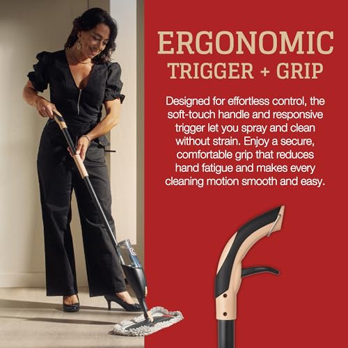 CAMPANELLI Pro Series Spray Mops for Floor Cleaning - Long-Lasting Durable Microfiber Mop with 2 Easy Glide Pads & Solution Tank for Hardwood Laminate, Tile and Vinyl Floors | 19" Wide