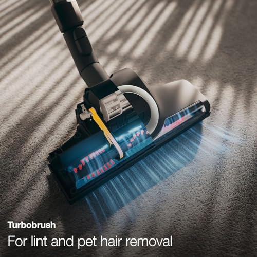 Miele Classic C1 Turbo Team Bagged Canister Vacuum, Tech Blue - Portable, Household w/TurboTeQ Turbohead + Parquet-3 Floorhead Bundle - Includes 4 GN FilterBags + AirClean Filter and Pre-Motor Filter