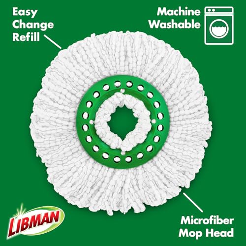 Libman Tornado Spin Mop Refills - Case of 4