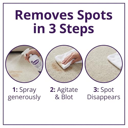 FOLEX - Professional Carpet Cleaner Spray 34 oz - Pet Stain Removal - Instant Stain Removal - No Rinsing Required - Safe for Pets - Works on All Fabrics