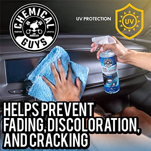 Chemical Guys Total Interior Cleaner & Protectant Interior Cleaner, Cleans & Protects Leather, Vinyl, Plastic, Rubber, Glass with a Streak-Free Finish — Cars, Trucks, SUVs, RVs, 16 oz