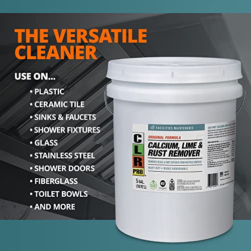 CLR PRO Calcium, Lime and Rust Remover, 5 Gallon Pail