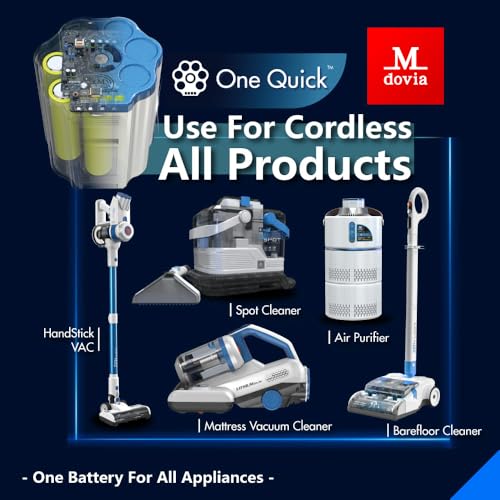 M DOVIA ZenFloor Cordless Hard Floor Cleaner Machine, Floor Scrubber with Power Bristle Brush Roll, Lightweight, Fast Dry, Ideal for Hardwood, Tile, Vinyl, Laminate｜One-Quick Battery Ecosystem
