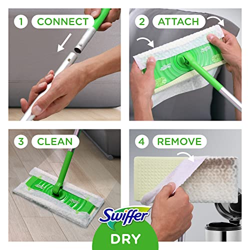Swiffer Sweeper Dry Sweeping Pad, Multi Surface Refills for Dusters Floor Mop, with Febreze Lavender, 32 count