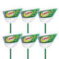 Libman Commercial 205 Large Precision Angle Broom, Steel Handle, 13" Wide, Green and White (Pack of 6)