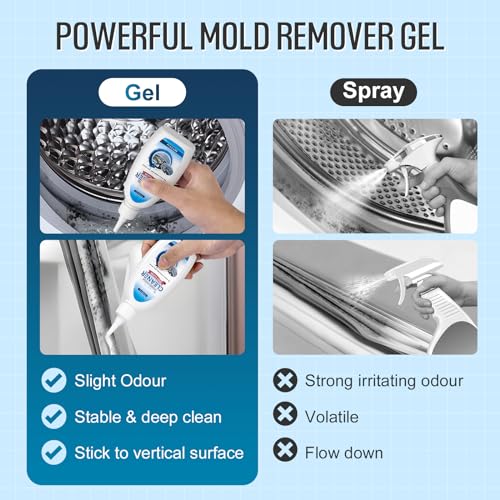 Leopong Home Cleaner Gel, Cleaner for Washing Machine, Refrigerator Strips, Household Shower, Kitchen Sinks, Walls, Tiles, Bathrooms- 5 fl oz