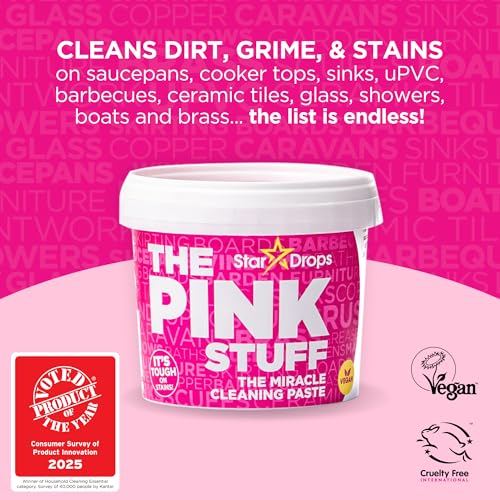 Stardrops- The Pink Stuff Miracle Cleaning Paste - SQeeZY Scrubber Sponge Bundle