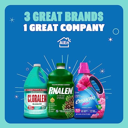 Cloralen Household Cleaning Liquid Bleach - 32.12 fl oz - 3-in-1 Multipurpose Cleaner for Laundry, Bathroom & Kitchen - Deodorizes, Whitens & Deep Cleans