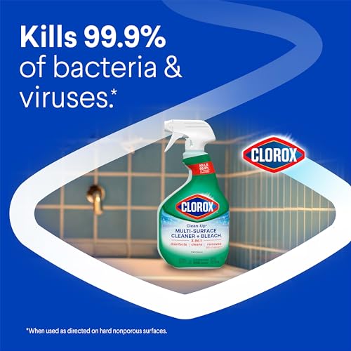 Clorox Clean-Up Multi-Surface Cleaner with Bleach, Original, Spray Bottle, 32 Fl Oz. (Pack May Vary)