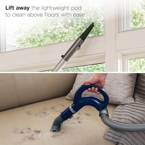 Shark Upright Vacuum Cleaner | Navigator Lift-Away Deluxe | Pet Hair, Carpet & Hard Floor Cleaning | Upholstery & Crevice Tool | HEPA Filter | Swivel Steering | Large Dust Cup Capacity | Blue | NV360