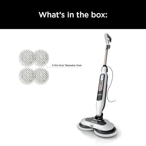 Shark Steam & Scrub with Steam Blaster Technology All-in-One Hard Floor Steam Mop with 3 Steam Modes & LED Headlights S8201, Rotator White