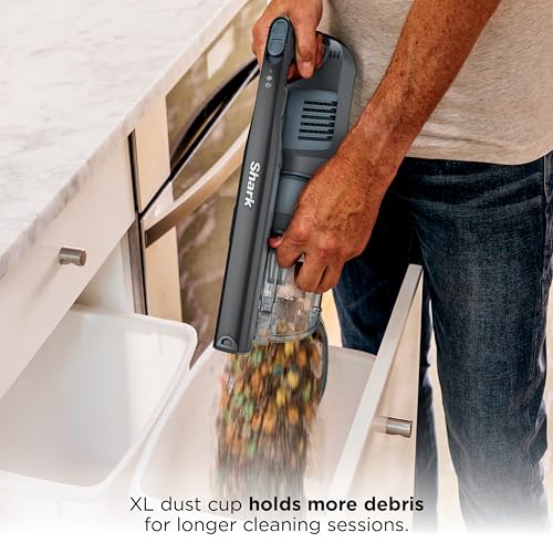 Shark Pet Cordless Stick Vacuum | XL Dust Cup, LED Headlights, Removable Handheld Vac, Crevice Tool | Portable Vacuum for Pet Hair | Carpet & Hard Floors | 40-Min Runtime | Ice Blue | IX141AMZ