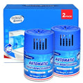OceanBreezy Automatic Toilet Bowl Cleaner Bottles, 2 Pack In-Tank Toilet Cleaner for Stain Build-Up Prevention, Blue Long-Lasting Toilet Tank Cleaner, Septic Safe, Fresh Scent, Up to 3 Months Each