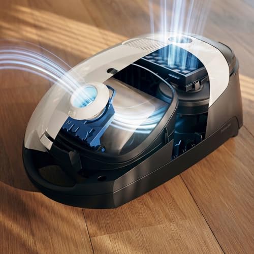 Miele Classic C1 Cat & Dog Bagged Canister Vacuum, Lotus White - Pet Hair, Portable w/ SEB228 Electro Plus Floorhead + Parquet-3 Floorhead - Includes 4 GN FilterBags + AirClean and Pre-Motor Filter
