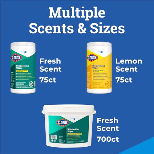 CloroxPro Clorox Disinfecting Wipes, Fresh Scent, 700 Count (Pack of 2)
