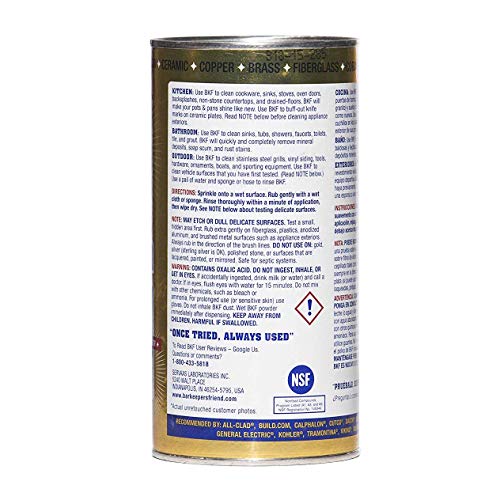 Bar Keepers Friend Powdered Cleanser 12-Ounces (1-Pack) (Packaging May Vary)