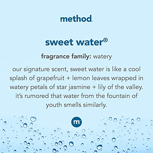 Method Gel Hand Soap, Sweet Water, 12 fl oz (Pack of 3)
