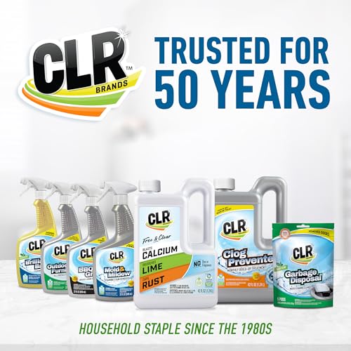 CLR Garbage Disposal Cleaner and Deodorizer Pods, 5 Count, Fresh Scent Weekly Foaming Drain Odor Eliminator - 1 Month Supply