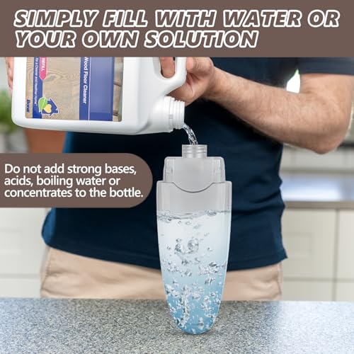 HOMTOYOU Wet Mop for Floor Cleaning: Spray Mop for Multi-Surface Floors