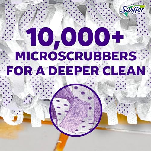 Swiffer PowerMop Multi-Surface Mopping Pad Refills for Floor Cleaning, 11 Count, White/Purple