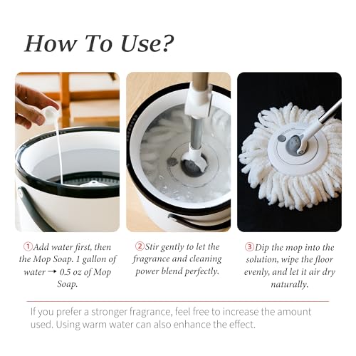 SWANTALK Mop Soap with Long Lasting Premium Perfume, 4X Concentrated Floor Cleaner, Multi Surface Solution for Hardwood, Tile, LVP, Laminate, Pet Friendly, 32 fl oz (Brazilian Breeze)