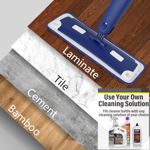 Spray Mop for Floor Cleaning with Bottle & 3 Microfiber Pads