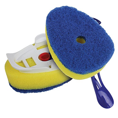 Dawn Refill No-Drip Brush Head for Fillable Dishwand, Blue/Yellow (Pack of 2)