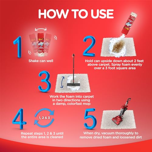 Resolve High Traffic Carpet Foam Cleaner, Carpet Cleaner, Cleans Freshens Softens & Removes Stains, 22 oz Can