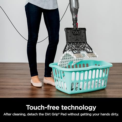 Shark Genius Hard Floor Cleaning System Pocket (S5003D) Steam Mop, Burgundy/Gray