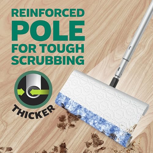Swiffer Sweep & Mop Deluxe 2-in-1 Multi-Surface Kit for Floor Cleaning, Includes 1 Sweeper Device, 5 Dry Sweeping + 6 Wet Mopping Heavy Duty Cloths, Black