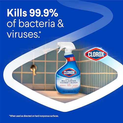 Clorox Clean-Up Multi-Surface Cleaner with Bleach, Rain Clean, Spray, 32 Fl Oz (Package May Vary)