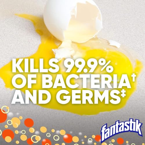 Fantastik All Purpose Cleaner, Multipurpose Surface Cleaner & Kitchen Grease Removal, Packaging Designed to Prevent Leakage and Breakage, Fresh Scent, 32 Fl Oz