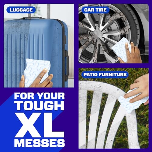 Mr. Clean Magic Eraser Sponge, All Purpose Cleaner, Long Lasting Cleaning Scrubber, Wall, Sneaker, Oven, Kitchen, Bathroom Cleaner, Shower Cleaning Supplies, Whole Home Extra Durable XL, 6ct