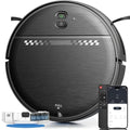 ZC WAS Robot Vacuum and Mop for Pet Hair, 2-in-1 Robot Vacuum Cleaner for Hard Floors&Carpets with 2.87'' Slim Design, Wi-Fi/App/Voice Control, 3D Obstacle Avoidance & Self-Charging