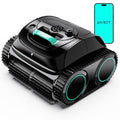 WYBOT C1 Cordless Robotic Pool Vacuum for Inground Pools, Above Ground Pool Cleaner 4-in-1 Wall & Waterline Cleaning Up to 1,621 sq.ft, 150mins Smart App Navigation, Black