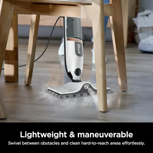 Shark SteamSpot Steam Mop with Steam Blaster Technology, 3 Steam Modes, 2 Washable Pads, XL Removable Water Tank, Lightweight, Steam Cleaner for sealed Hard Floors, Hardwood, Tile, Laminate, S2001