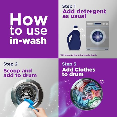 OxiClean Triple Action Odor and Stain Remover Powder, Use with Detergent, Eliminates Tough Odors and Removes Stains, Color Safe and Chlorine Free, 4 lbs