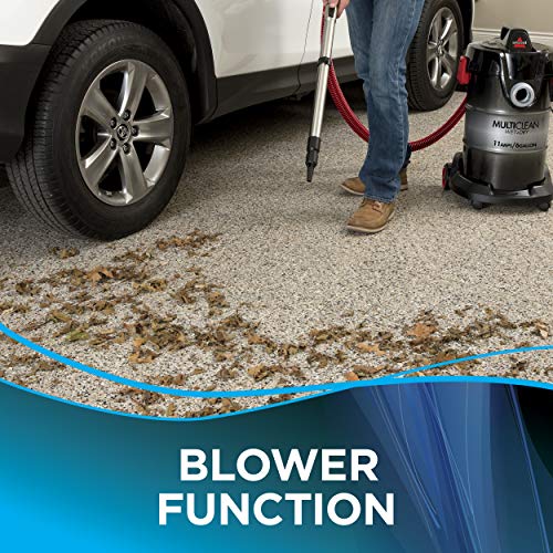 Bissell 2035M MultiClean Wet/Dry Garage and Auto Vacuum Cleaner, Red