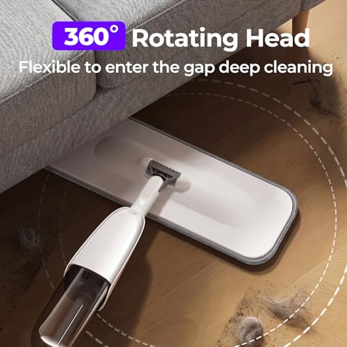 Spray Mop, Wet Dry Hardwood Floor Cleaning Mop with 500ML Sprayer, with Washable Reusable Pad for Tile, Wood, Laminate, Vinyl & Marble Floor Cleaning